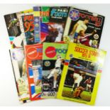 Nine football themed sticker albums, to include The Wonderful World Of Soccer Stars 1973/74,