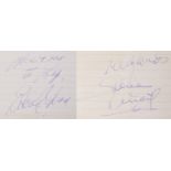 Eddie Cochran/Gene Vincent signatures, "Love to Liz XXX Eddie Cochran", the reverse "Regards Gene
