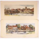 Two unframed carriage prints, Selby, Yorkshire and Norton (near Billingham), County Durham, both