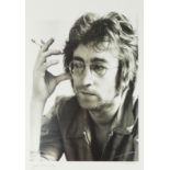 A portrait of John Lennon, from The Legends Collection, number 476 of 750, signed in pencil by