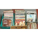 A substantial collection of vinyl LPs, 12" singles and singles, mostly mainly 50s and 60s, to