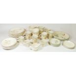 A Wedgewood part dinner service, 30 piece peach pattern, together with Wedgewood ironstone part