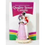 A Royal Doulton figural group 'Quality Street Couple', Ltd edition 835/950, boxed with