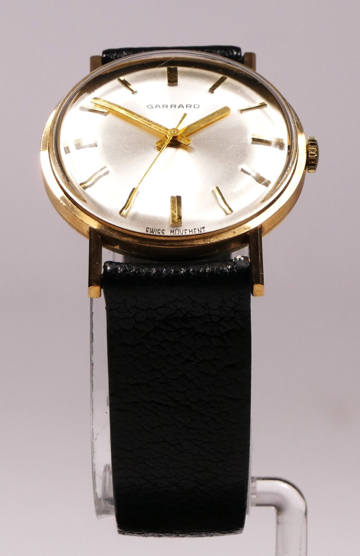 Garrard, a 9ct gold manual wind presentation gentleman's wristwatch, dated 1973, original case. - Image 2 of 6