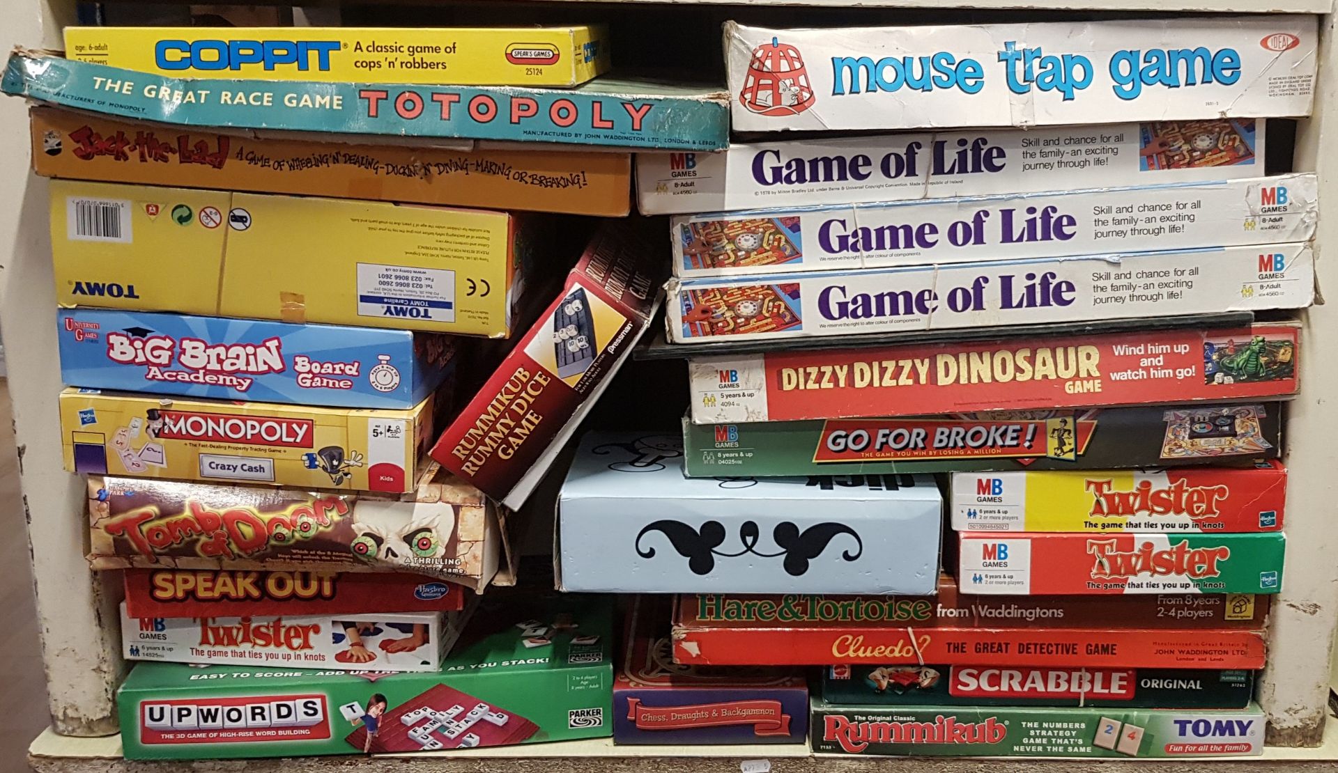 A large collection of board games and toys, makers to include Waddingtons, Action GT and many