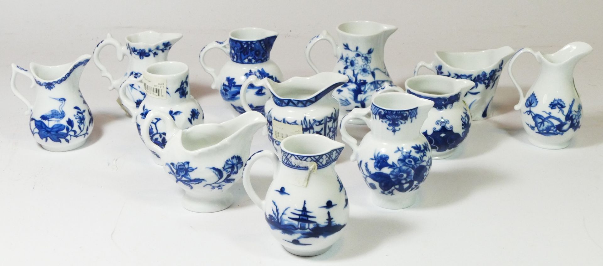 A collection of ceramics to include twelve Royal Worcester cream jugs, four Royal Doulton 'Brambly