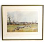 John King (1929 - 2014), The Cheshire Beagles, limited edition print, 130/250, signed in pencil,