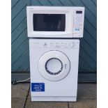 An Indesit clothes dryer, model IS31V, W48, D46cm, together with a Proline microwave. (2)