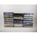 A substantial collection of music CD's, TV & film DVD's, VHS tapes and box sets. (3)