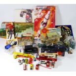 A collection of toys and collectables from the 1970s, to include boxed Airfix kits, playworn diecast