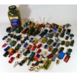 A collection of mid 20th century and later playworn diecast models, makers to include - Matchbox,