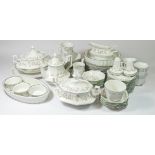 A fifty three piece dinner service, Eternal Beau, by Johnson Brothers, to include salt and pepper
