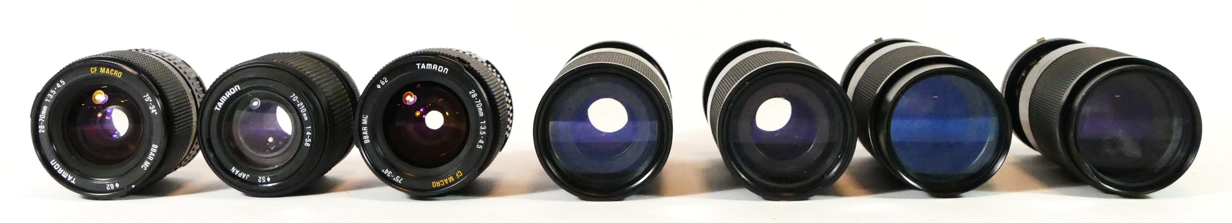 Seven Tamron lenses, to include a 28mm-70mm (x2), a 80mm-120mm (x4) and a 70mm-210mm - Image 2 of 2