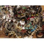 A collection of costume jewellery, approx 10kg in weight.