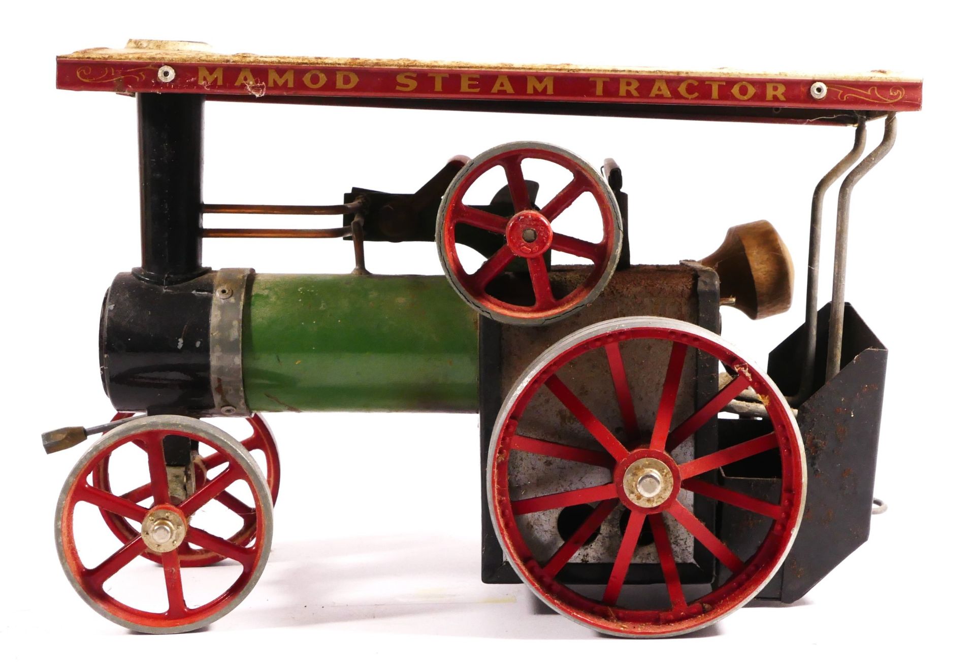 A Mamod live steam tractor, together with a Mamod lumber wagon (boxed) (2) - Image 5 of 5