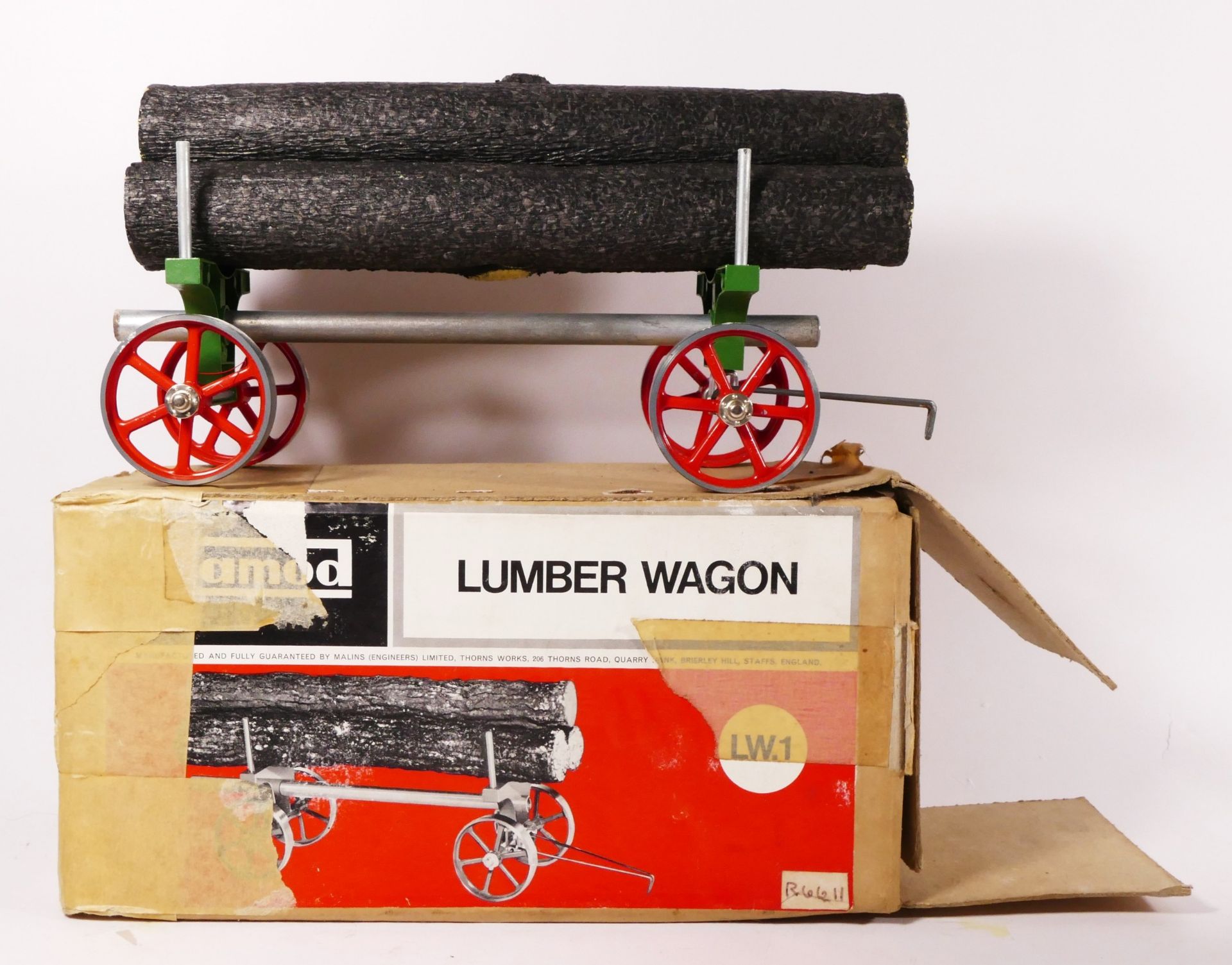 A Mamod live steam tractor, together with a Mamod lumber wagon (boxed) (2) - Image 4 of 5