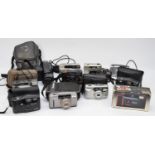 A collection of twelve 35mm cameras, to include a Barclays, Praktica G2000, Canon Sure Shot AF-7,