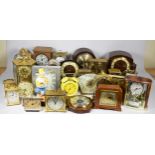 A collection of clocks, to include brands such as Kundo, Smiths, Seiko, Metamec and others,