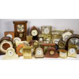 A collection of clocks, to include carriage, Westminster chime, mantel, alarm, retro and others,