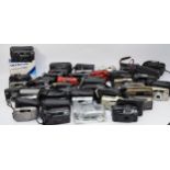 A collection of thirty five 35mm cameras, to include a Hanifex 35ES, Ricoh FF-3AF, Inovar MK3,