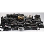 A collection of thirty five 35mm cameras, to include a Nokia TW Zoom 105, Nikon AF 200, Focus