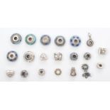 Pandora, twenty various charms, box, 62gm