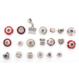 Pandora, twenty various charms, box, 63gm