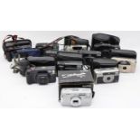 A collection of twelve 35mm compact cameras, to include a Minolta 125 Riva Zoom, a Konica Z-up 70