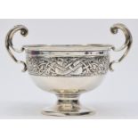 A silver Celtic two handled bowl, by Charles Weale, Birmingham 1929, with Dublin import marks for