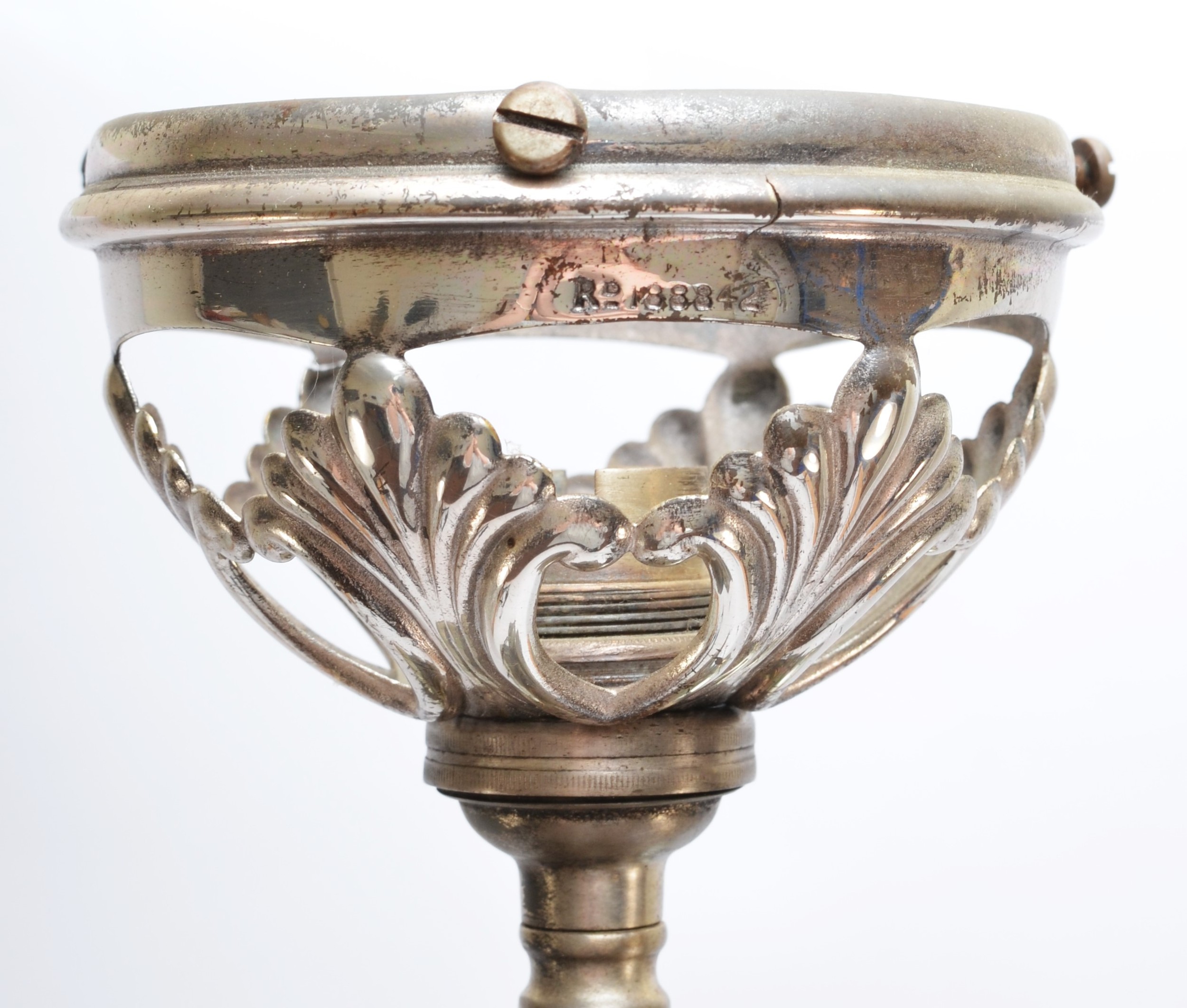 A late 19th/early 20th century French silvered metal figural lamp, in the form of a 16th century - Image 7 of 13