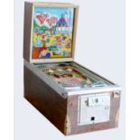 A Ding Dong flipper skill game / pinball machine, by Williams, C.1968, works on a 10P coin,