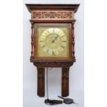 Thomas Dicker, Silchester, an 18th century 10" dial longcase clock 30 hour movement, the signed dial