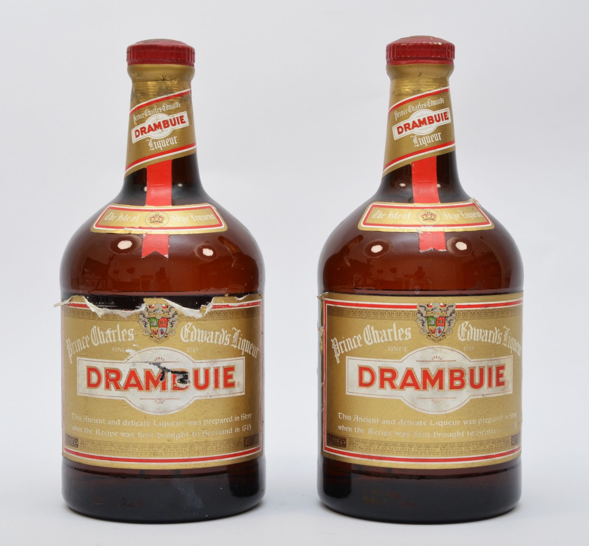 Drambuie, two bottles, each 1 litre. (2)