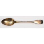 A George III silver fiddle pattern basting spoon, by Eley & Fern, London 1818, initialled, 30.5cm,