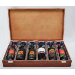 Case of wine in elm box with satin lining - 6 Bottles, 750ml each, including Willy Willy Shiraz