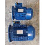 Two Elvem electric motors, NOS, type 6T3 90L4 and 6T3 112M4