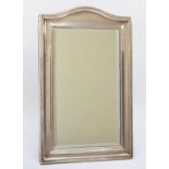 An Edwardian silver easel mirror, Birmingham 1908, with original bevelled glass, 36.5 x 23cm