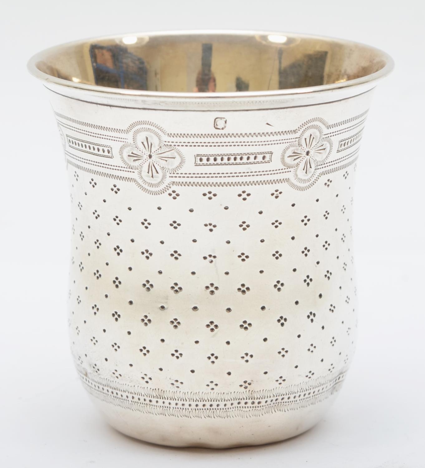 A French silver beaker, by Caesar Tonnelier, Paris, 1845 - 1882, 1st standard Minerva control - Image 2 of 2