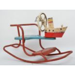 A Tri-ang Boat Rocker, made in Great Britain, presented as a child's sit on rocker in the form of