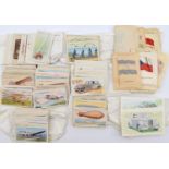 A collection of cigarette cards to include John Player Fire Fighting Equipment 1-50, Motor Cars, 1-