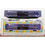 A hhb Burnit compact disc recorder, purple colourway, original box