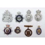 A collection of 8 Police cap badges, to include Sussex