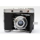 A Hapo 35 folding 35mm film camera, with a Haponar 5cm f2.9 lens