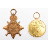 WWI medals, pair, 1914-1915 Star and Victory, awarded to E.S3103 G. Mair ENGN.R.N.R.