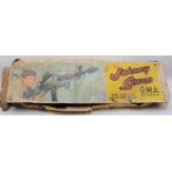 A Johnny Seven O.M.A. (One Man Army) toy gun, incomplete, with original box