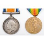 WWI medals, pair, War and Victory, awarded to 35970 Pte. C.T.S. Pitt, Royal Warwickshire Regiment