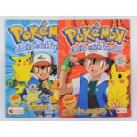 A Pokemon sticker album by Merlin, Series 1 (1999), complete with wall chart attached, together with