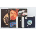 Beatles related vinyl, to include two LPs, Wings - Band On The Run (PAS10007) with poster and