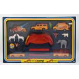 A Corgi 48 die-cast Jean Richards circus set, complete in original box, with receipt dated 1979