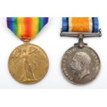 WWI medals, pair, War and Victory, awarded to J.66208 F. Gomm, Ord R.N.